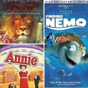 3 Bundle DVD Lot Nemo - Annie -‎ Narnia